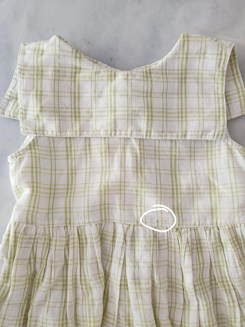 Fin & Vince Green & White Plaid Girls' Dress